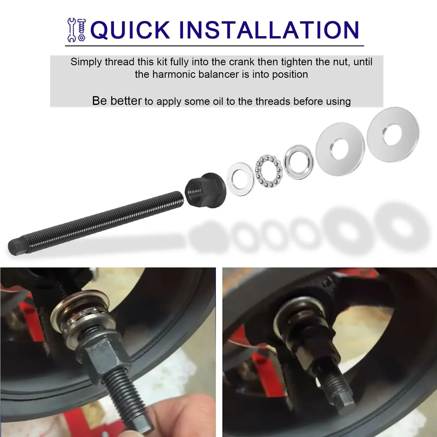 551141 Инструмент для установки Harmonic Balancer LS GM 1997-UP V8 LS1 LS2 LS3 LS4 LSX LSA LS6 LQ4 LQ9 кривошипного