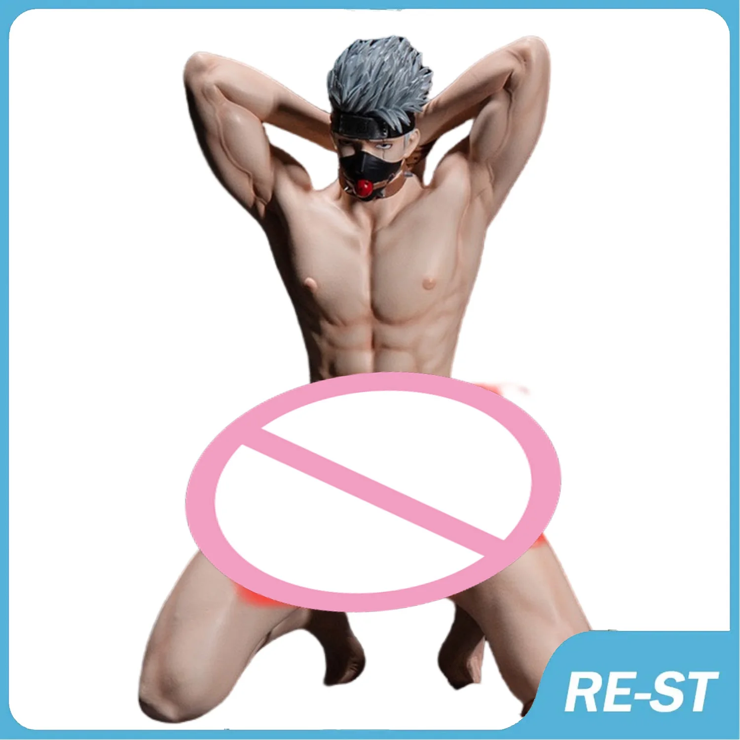 

NSFW Hentai Figure Kakashi Kneeling Sexy nude Mens Gay Men Figure PVC Action Figure Toy Adults Collection Model