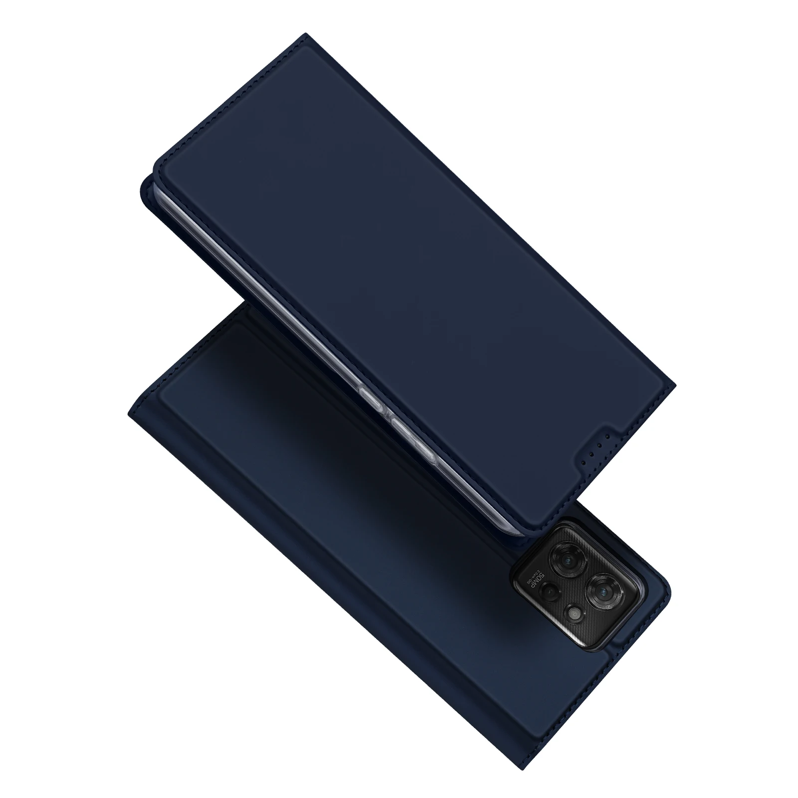 

DUX DUCIS Flip Leather Case for Moto ThinkPhone with Transparent TPU Back Cover