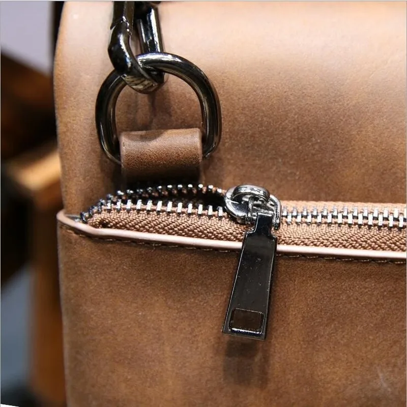 Crazy horse leathe Ipad bagsr men's briefcase Men's messenger bag Men leather shoulder bag document bag soft leather bag