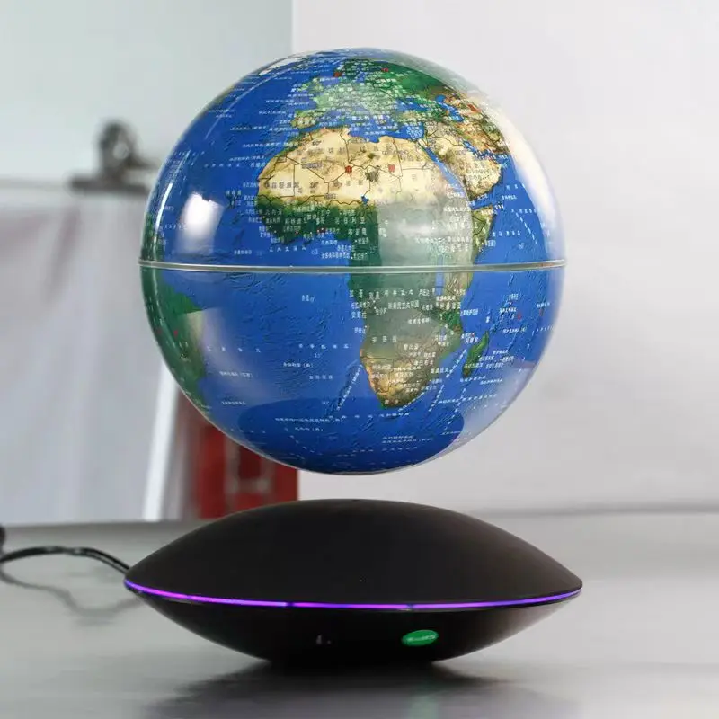Светящийся в темноте ночной светящийся виде глобуса Маглев Маленький 6-Дюймовый