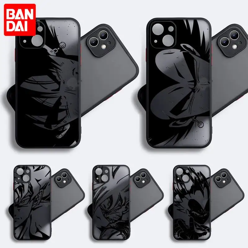 Крутой черный чехол для телефона Bandai с аниме Драконий жемчуг IPhone 13 12 11 Pro Max Mini Xs Xr X