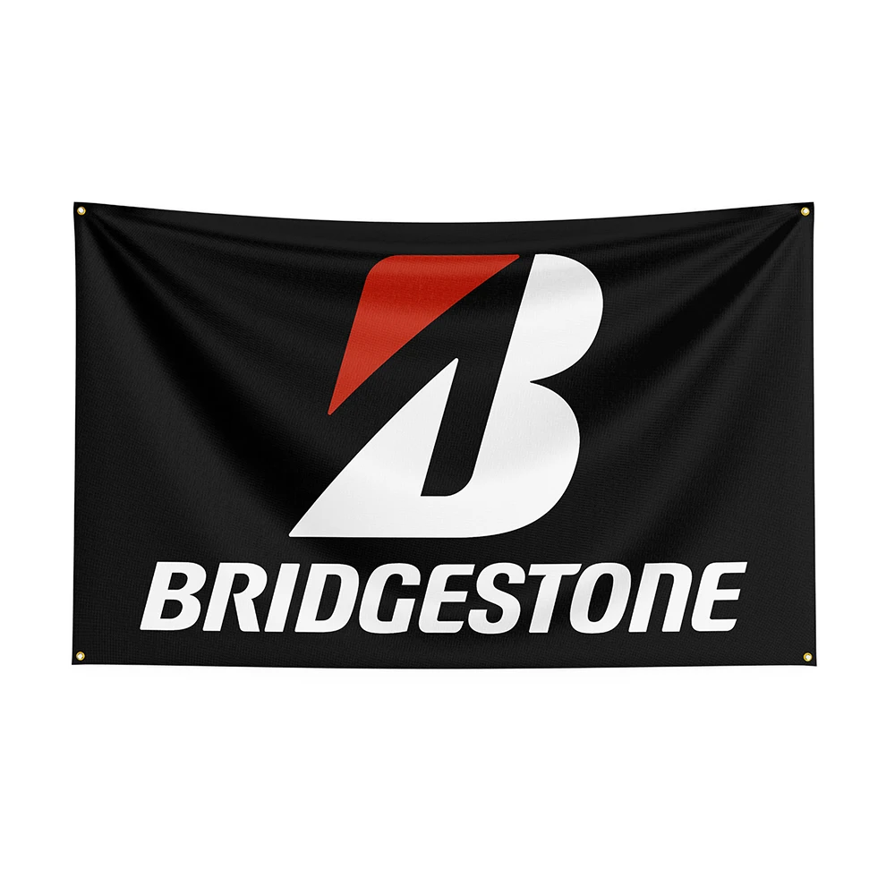 

90x150cm Bridgestones Flag Polyester Printed Racing Car Banner For Decor1