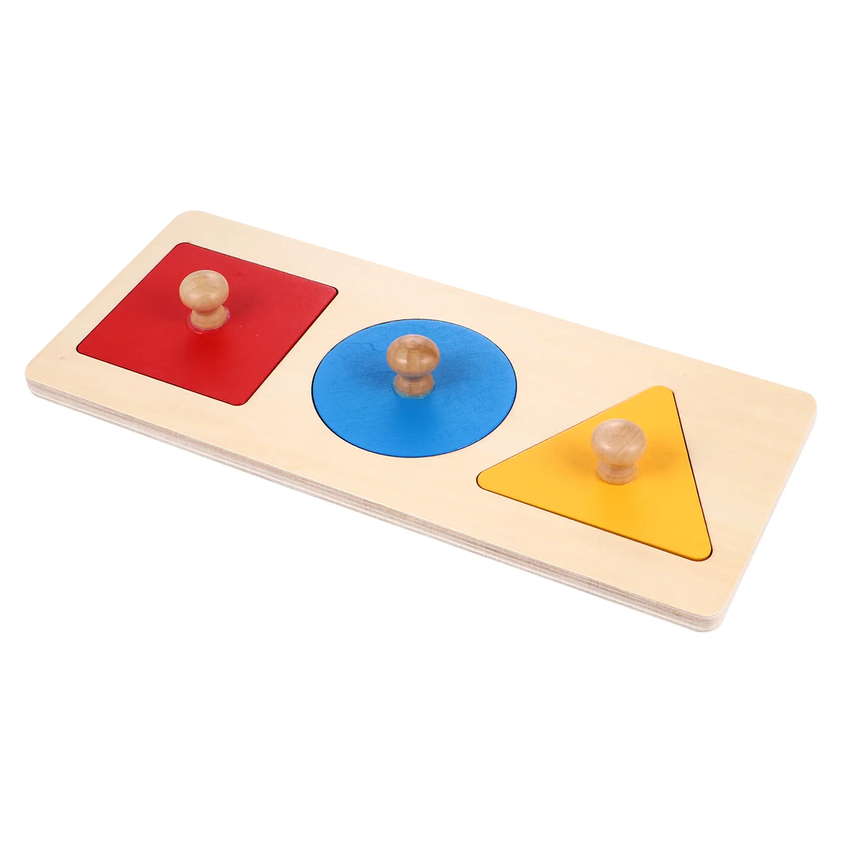 

Puzzle Geometry Toy Wooden Shape Kids Puzzles Montessori Geometric Toys Board Sorter Knob Shapes Math Blocks Sorting First Year