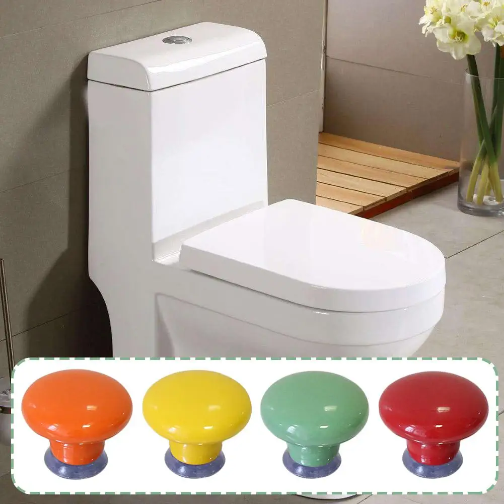 

Colored Round Toilet Button Assistant Fashion Love Button Round Curtain 2023 Button Helper Rod Double Stylish L2V5