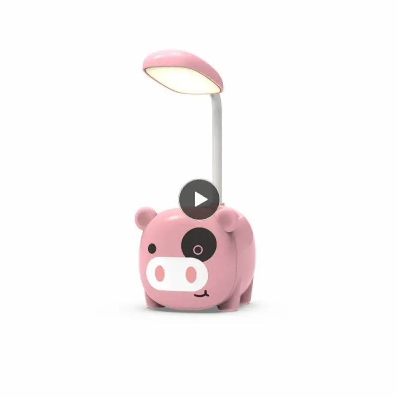 

250mah Reading Lamp Student Pen Holder Led Light Bedroom Lighting Bedside Lamp 3w Usb Rechargable Table Lamp Abs Desk Lamp