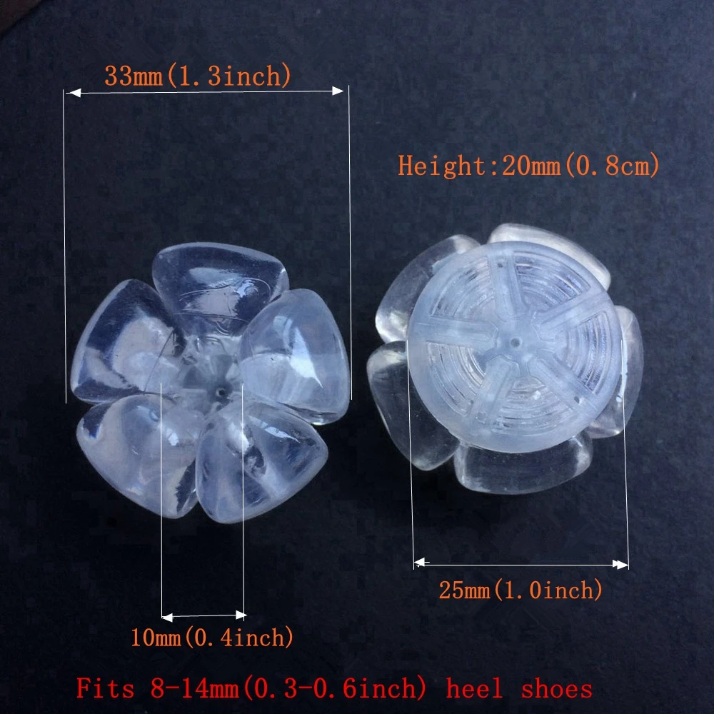 12 Pairs New High Heel Protectors High Heeler Stiletto Shoe Heel Saver Antislip Silicone Heel Stopper for Bridal Wedding Party