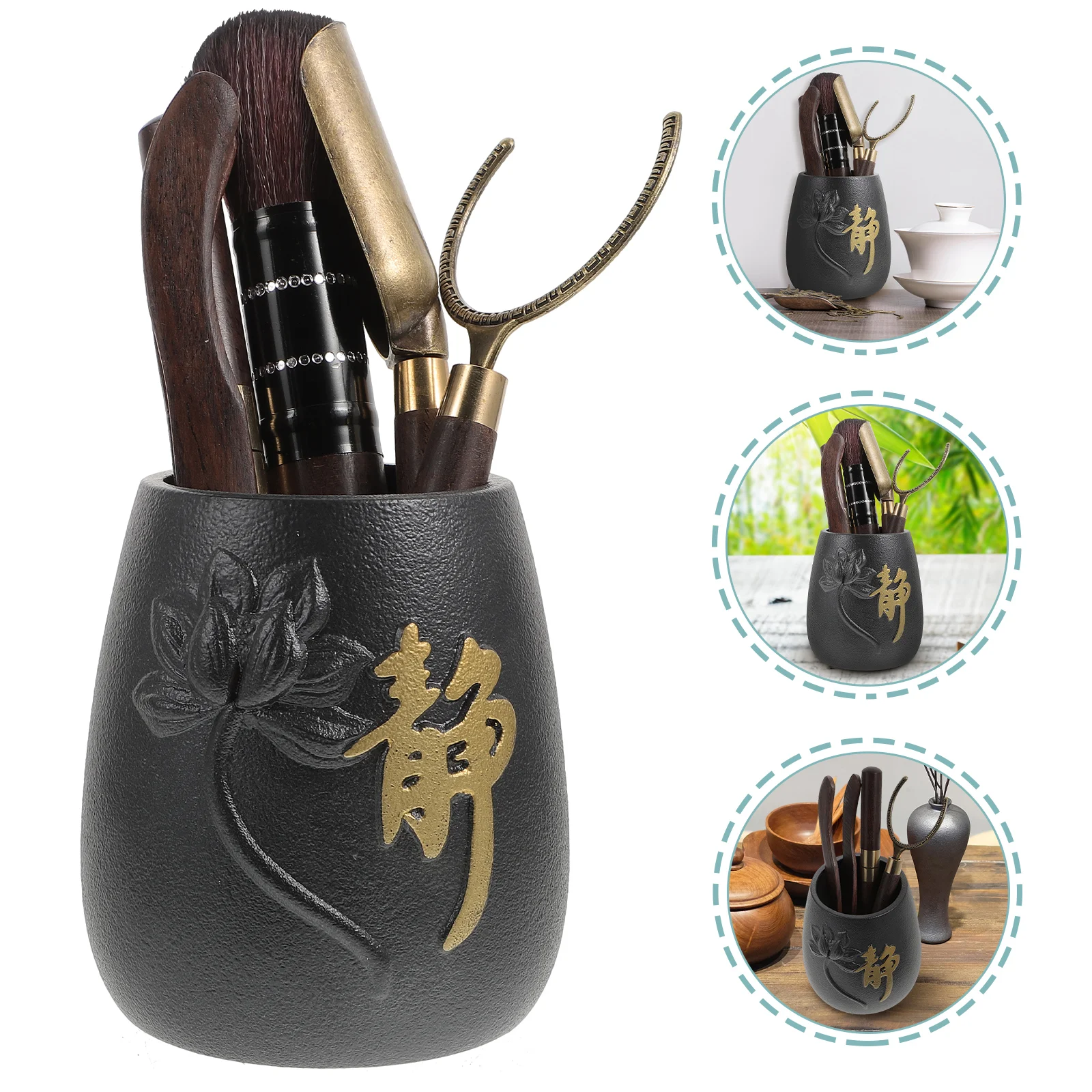 

1 set of Tea Clip Needle Spoon Tea Set Tea Art Accessories for Tea Lover