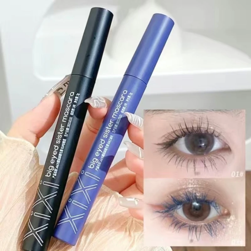 

4 Colors Ultra-fine Small Brush Head Mascara Eyelashes Extension Curling Non-smudge Quick Dry Lasting Blue Black Brown Mascara