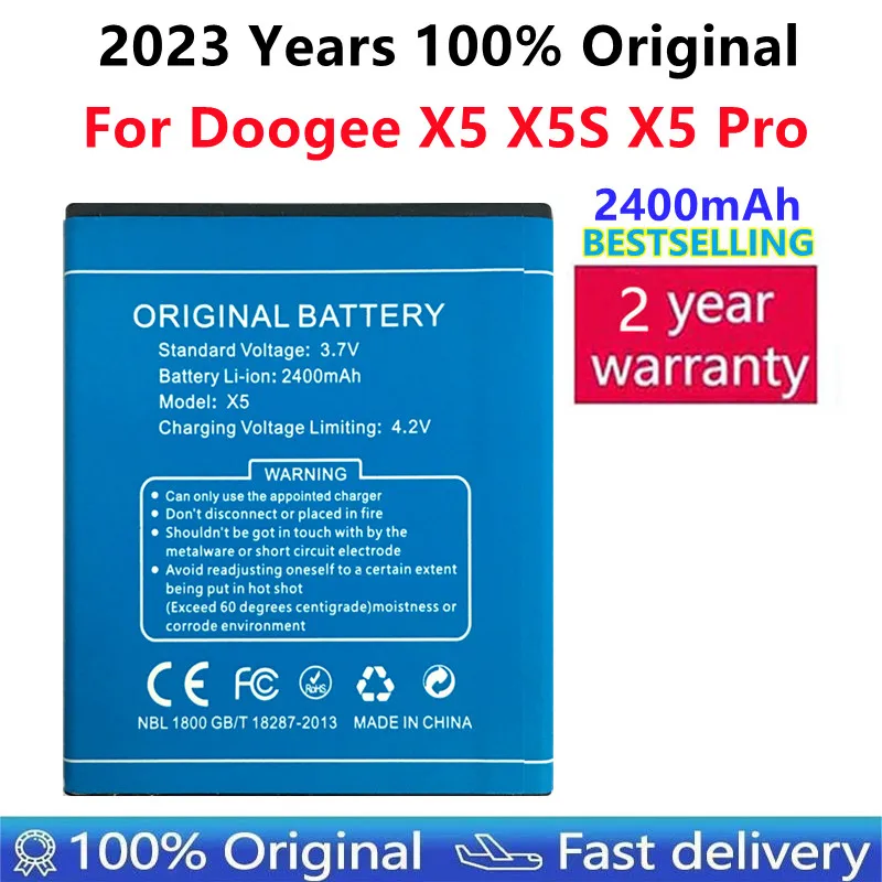 

Аккумулятор 100% Для Doogee X5, X5S, X5 Pro, в подарок, с номером отслеживания