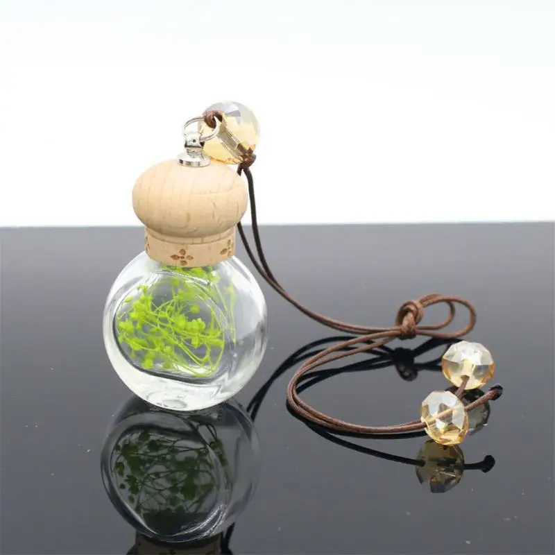 

7ml Car Hanging Empty Glass Bottle Pendant For Perfume Essential Oils Air Freshener Fragrance Diffuser Auto Interiors Ornaments