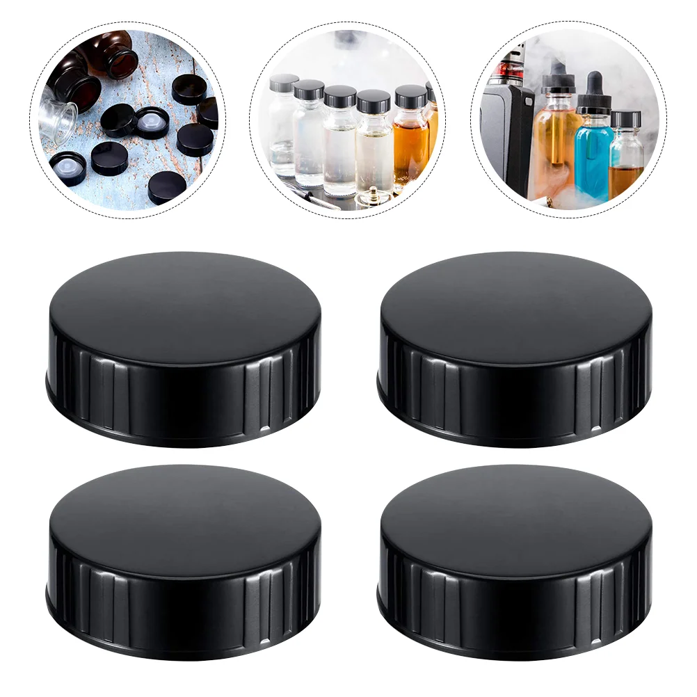 

5 шт., черная крышка с винтом для бостонской круглой бутылки