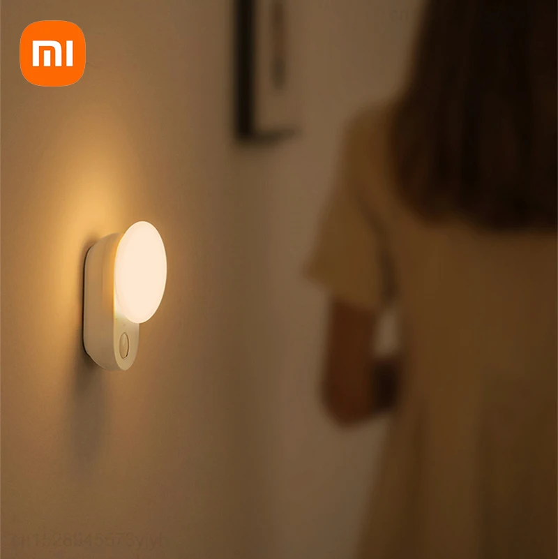 

Магнитный ночник Xiaomi Baseus, светодиодный сенсорный индукционный ночник, освещение для кухонного шкафа, аккумуляторная лампа для спальни, гар...