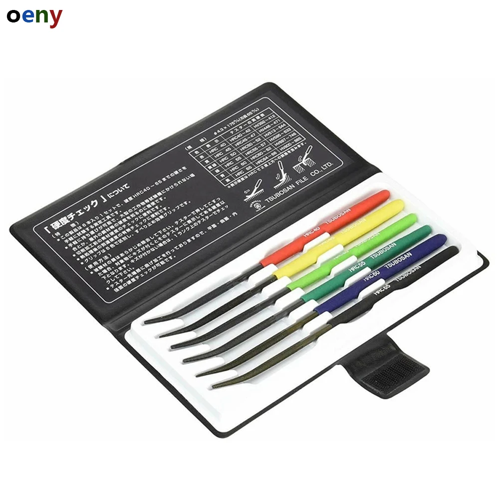 

6 шт. твердомер, проверка файлов HRC40-HRC65, набор слесарных инструментов