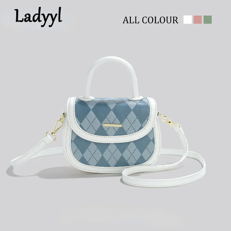 

Ladies Mini Handbag Women Plaid Niche Design Messenger Bag New Vintage Clutch Purse Luxury Club Armpit Bag Party
