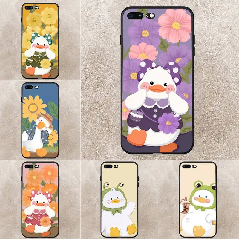

Cute Duck Phone Case For Huawei Y5 Y62019 Y52018 Y92019 Luxury Funda Case For 9prime2019