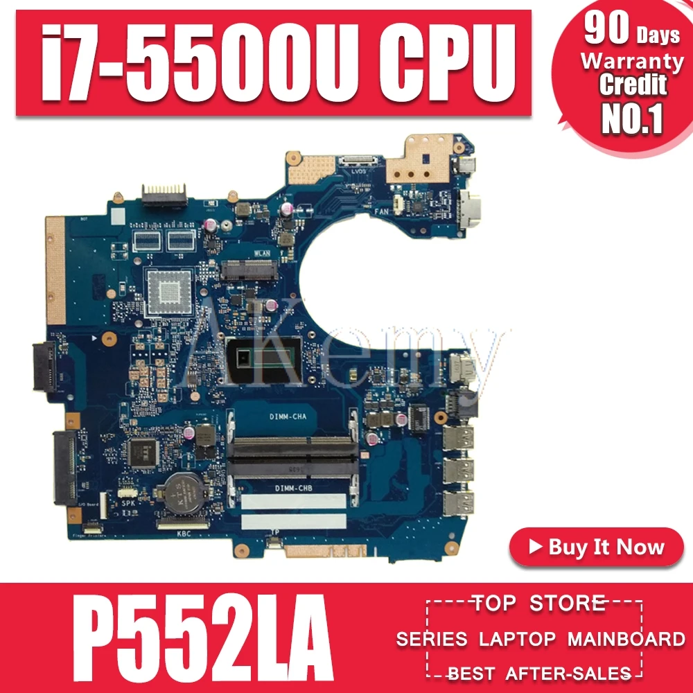 

NEW! For Asus P552Lj P552LA P552L PRO552L PRO552LJ Original Mainboard Laptop Motherboard 100% test ok W/ i7-5500U SR23W