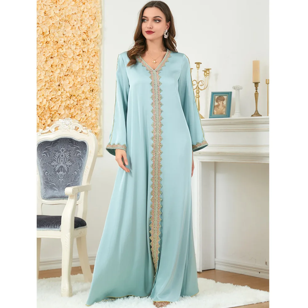 

Dress Autumn 2022 New Pullover Long Sleeve Muslim Dress Skirt Autumn Women's Dress