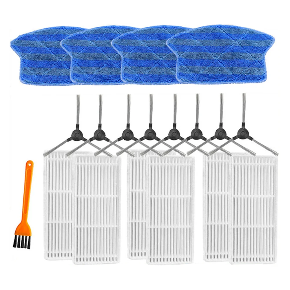 

19pcs Filter Main Side Brush Mop Cloths For Redmon RV-R450 RV R450 Robotic Vacuum Cleaner Household Replacement Accessories