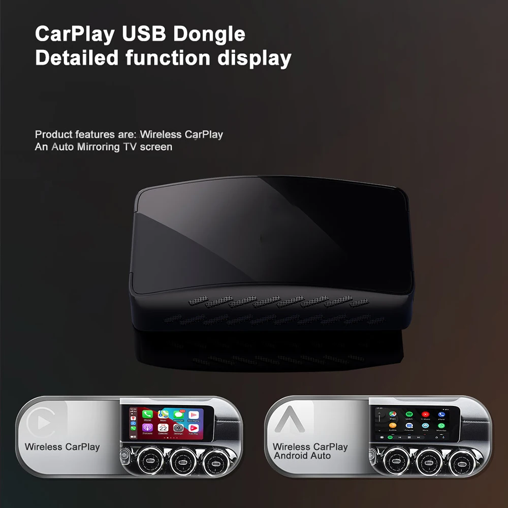 

CarPlay Box Беспроводная коробка для искусственного интеллекта и искусственного интеллекта, 11 системных игр, мультимедийные стереосистемы высо...