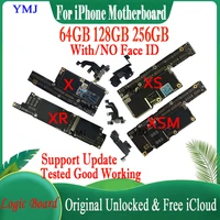 support system update for iphone x xr xs max motherboard clean icloud lte 4g network cellular logic boards full tested plate