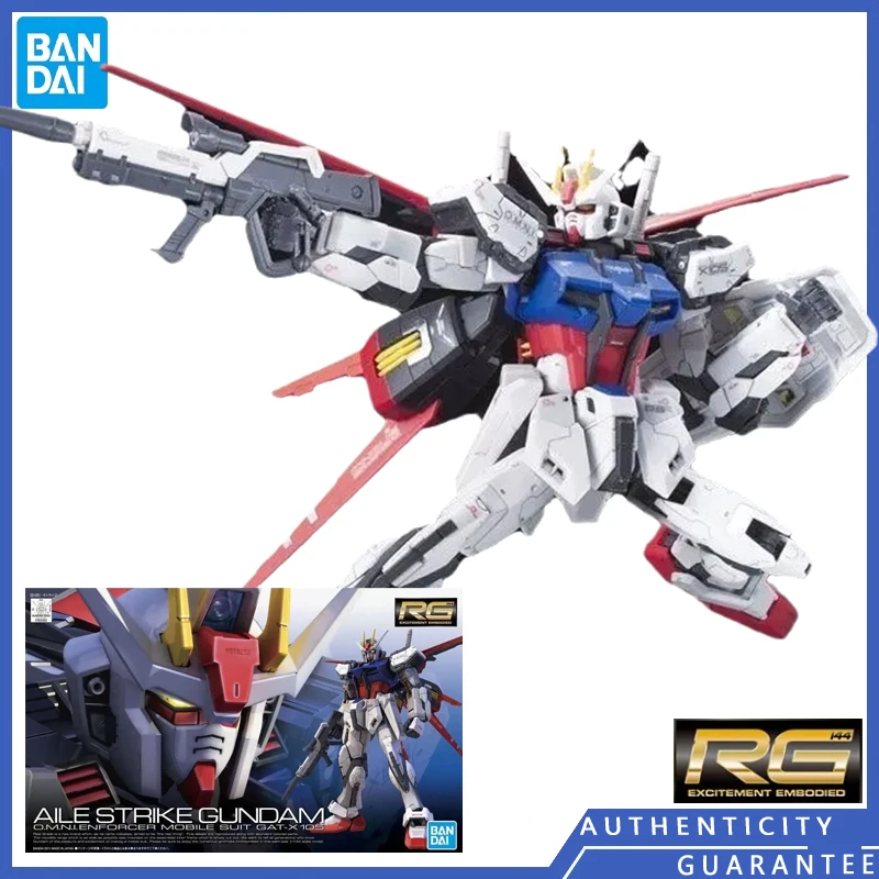 

[В наличии] Bandai RG 03 1/144 Aile Strike Gundam подвижные сборные модели игрушек Аниме фигурки-украшения подарки для мужчин