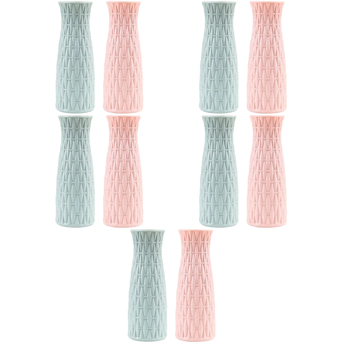 

10 PCS Farmhouse Bookshelf Dining Table Coffee Table Rustic Style Floral Arrangement Vase Centerpieces Vase Dried Flower Vase