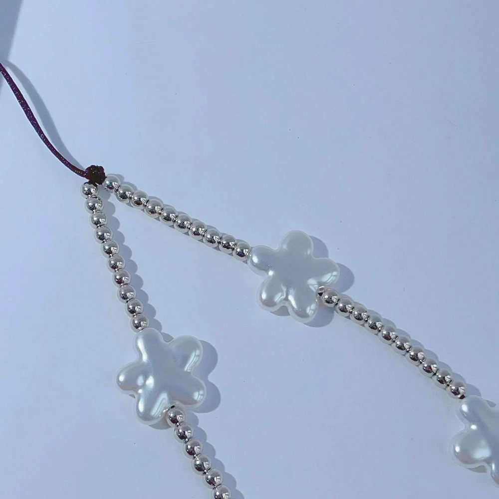 Модная искусственная жемчужина цветок цепочка Ювелирные изделия женская