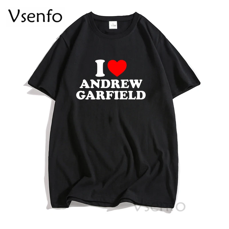 I Love Andrew Cotton T-shirt Women Men Funny Letter Print Summer Tee Shirt Man Casual Short Sleeve Tees Mens Clothing