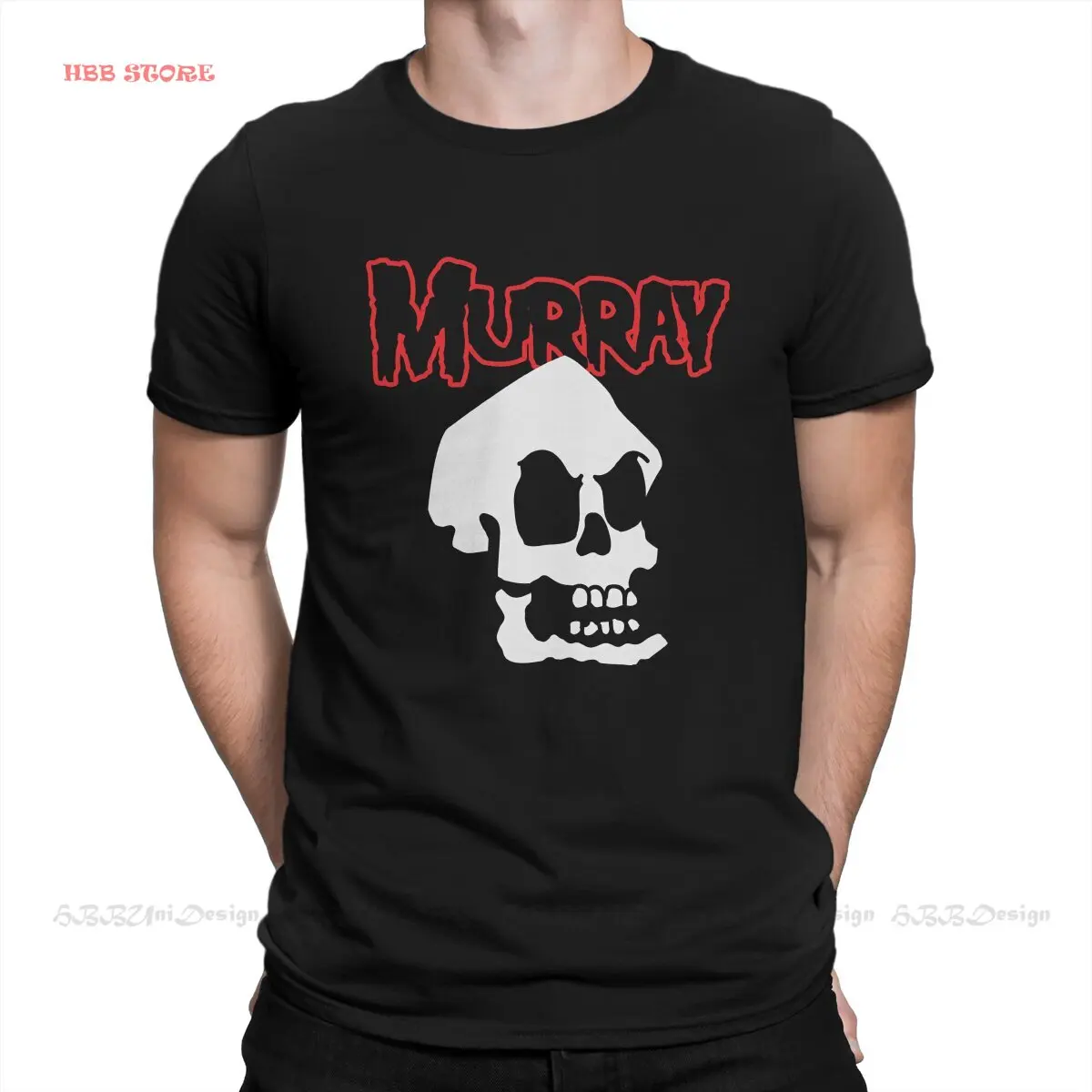 Skull Murray Round Collar TShirt Monkey Island  LeChuck Elaine Guybrush Pure Cotton Original T Shirt Men Individuality Big Sale