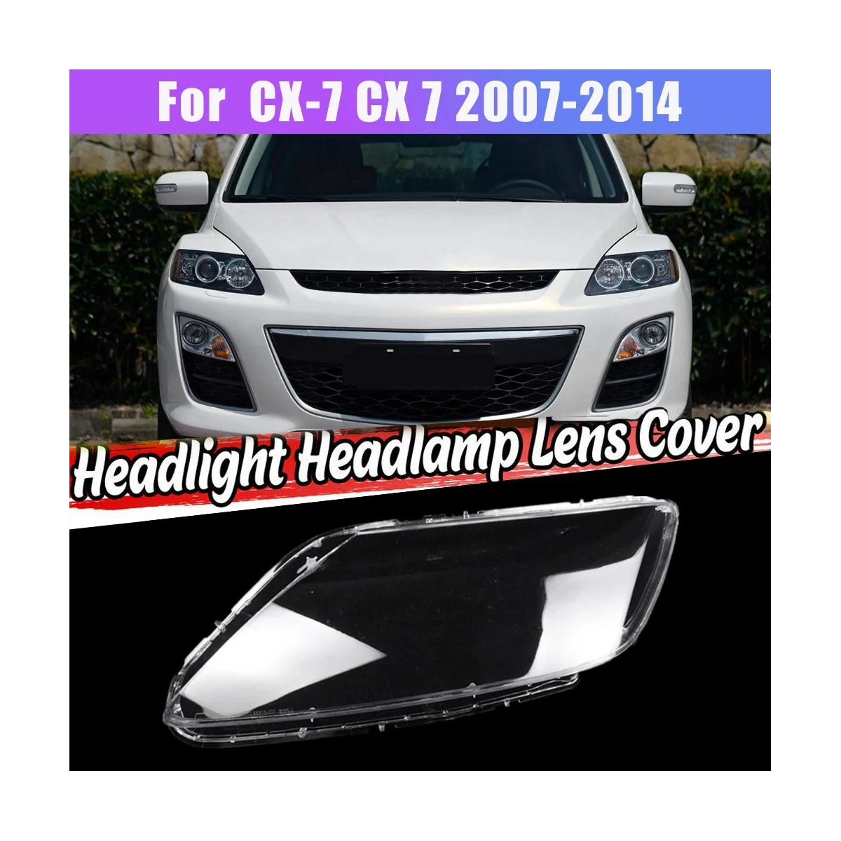 Левая БОКОВАЯ Крышка для объектива передней фары Mazda CX-7 CX7