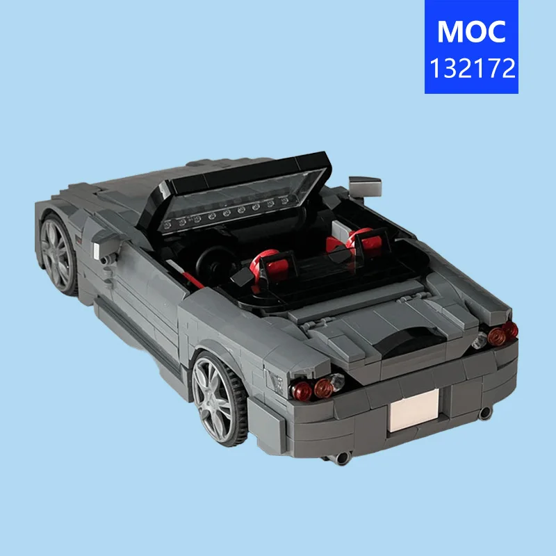 Фото Лучший выбор: модель суперкара-кабриолета MOC-132172, 1249 деталей, техническая развивающая игрушка, игрушка для тренировки концентрации, праздничный подарок №2