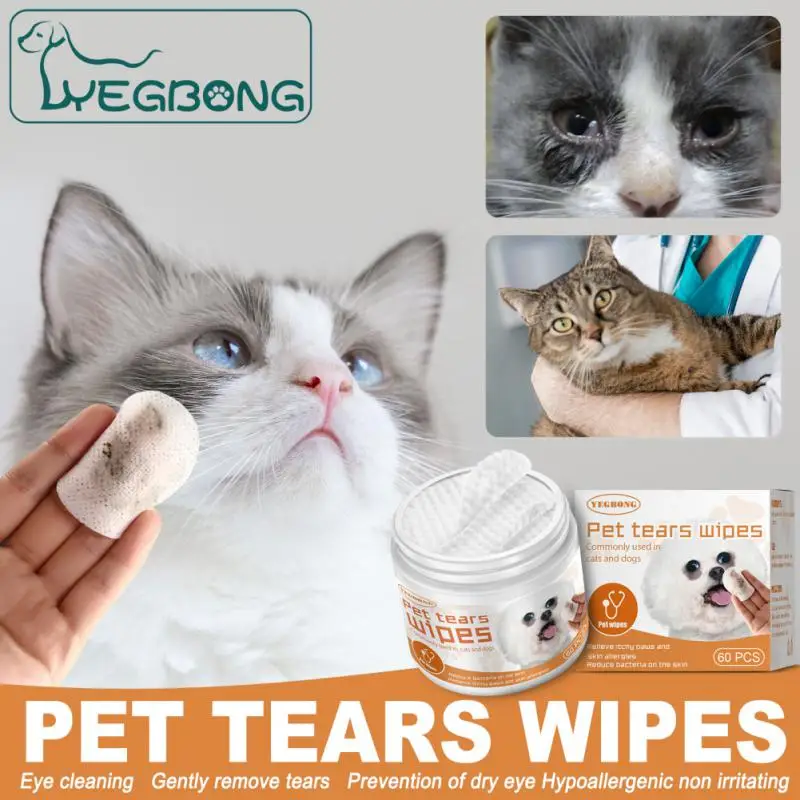 

Pet Eye Wipes Bacteriostasis Pet Wipes Tears Wipes Pet Supplies Pet Aloes Cotton Tablets No Stimulation Wet Wipes Domestic