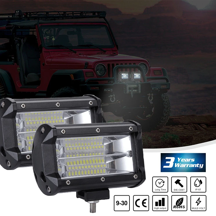 1 шт. 5 дюймов 240 Вт светодиодная рабочая фара для автомобиля грузовика Jeep 4x4