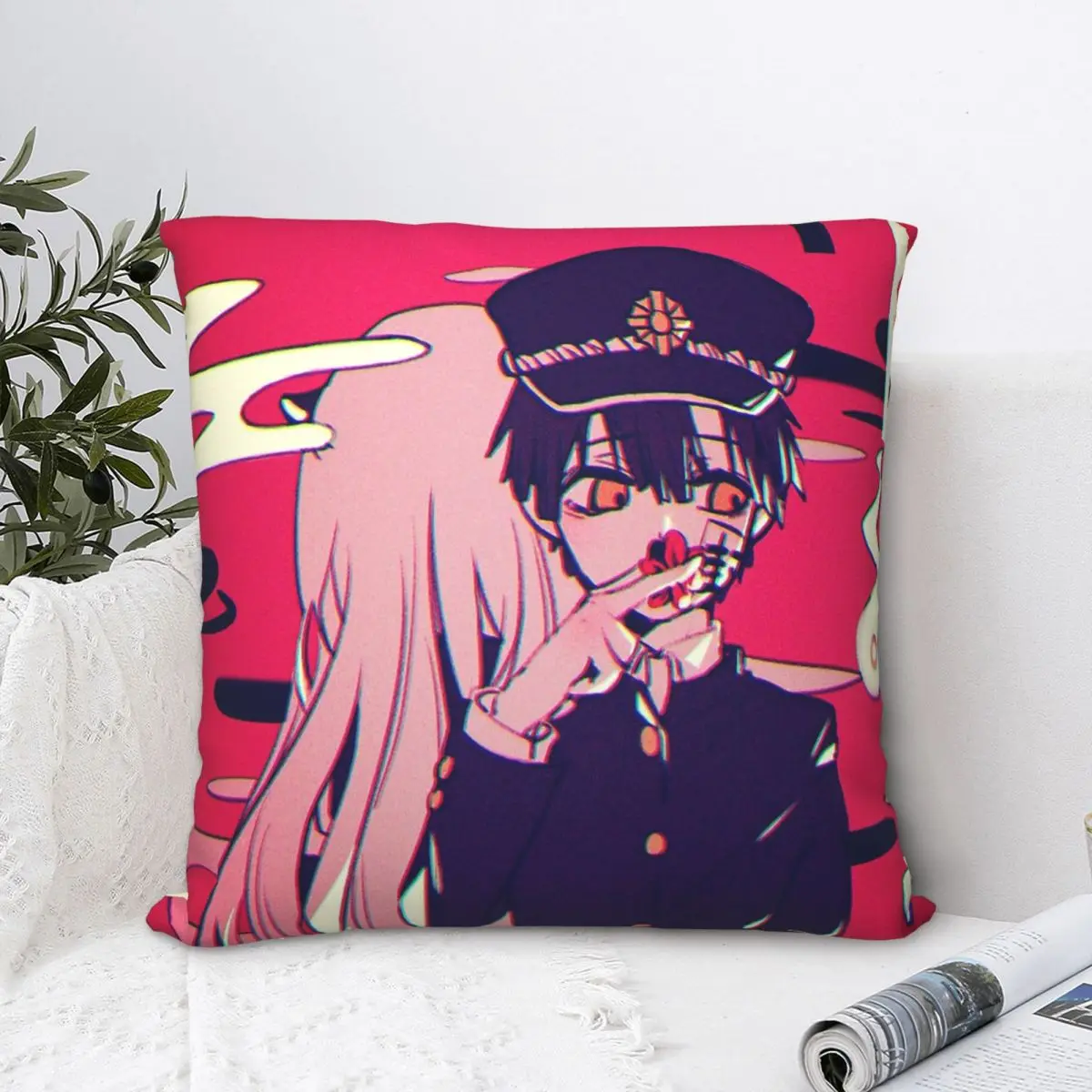 

Накидка на подушку в туалетном стиле Hanako-kun Jibaku Shounen Hanako Kun Essential, накидка на подушку, накидки на короткие подушки, домашний диван, стул