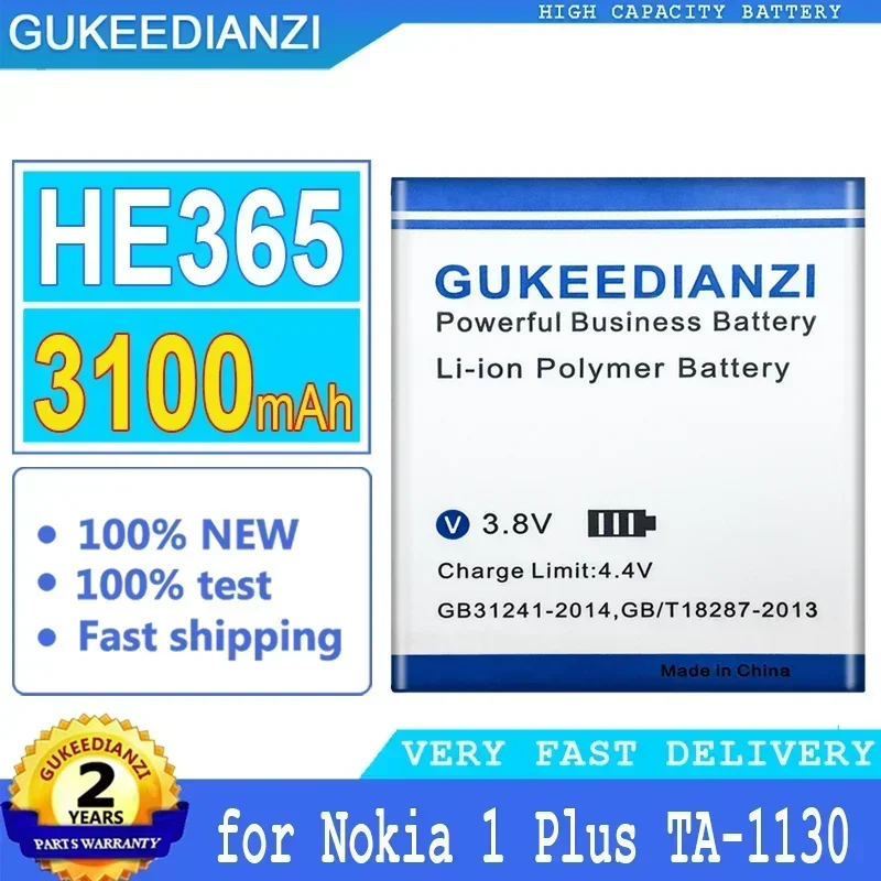 Сменный аккумулятор для мобильного телефона большой емкости HE365 Nokia 1 Plus TA-1130 1123 1127