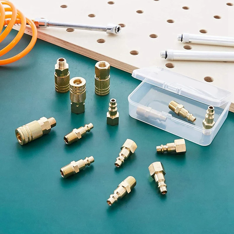 14 шт. латунная воздушная муфта и комплект быстроразъемных разъемов-промышленный