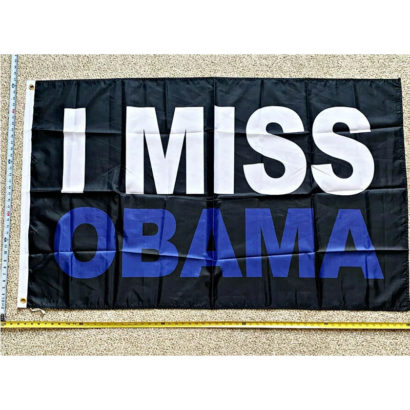 

Obama Flag FREE SHIPPING I Miss Obama Biden Clinton Trump USA Sign Poster 3x5' yhx0227