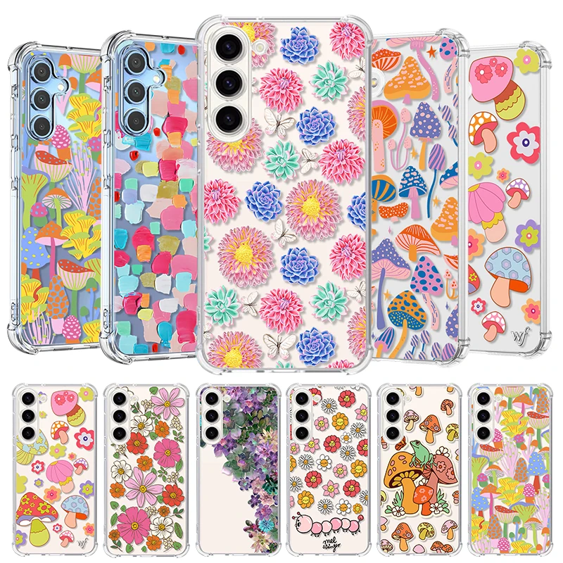 Яркий цветочный чехол для телефона Redmi NOTE 10 11 S 12 PRO Plus 13Pro 6 7 8 9 Promax 4G