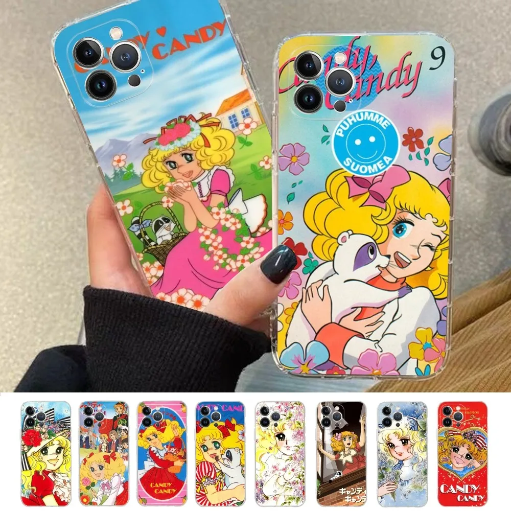 

Manga Candy Candy Phone Case For iPhone 15 14 11 12 13 Mini Pro XS Max Cover 6 7 8 Plus X XR SE 2020 Funda Shell