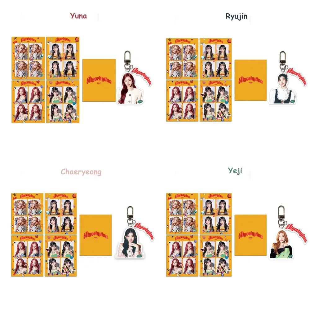 5 шт./компл. KPOP ITZY алгоритм альбом фотокарточки брелок YEJI RYUJIN YUNA CHAERYEONG для членов