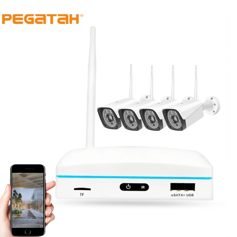 

Камера видеонаблюдения, 8 каналов, 3 Мп, Wi-Fi, ночное видение