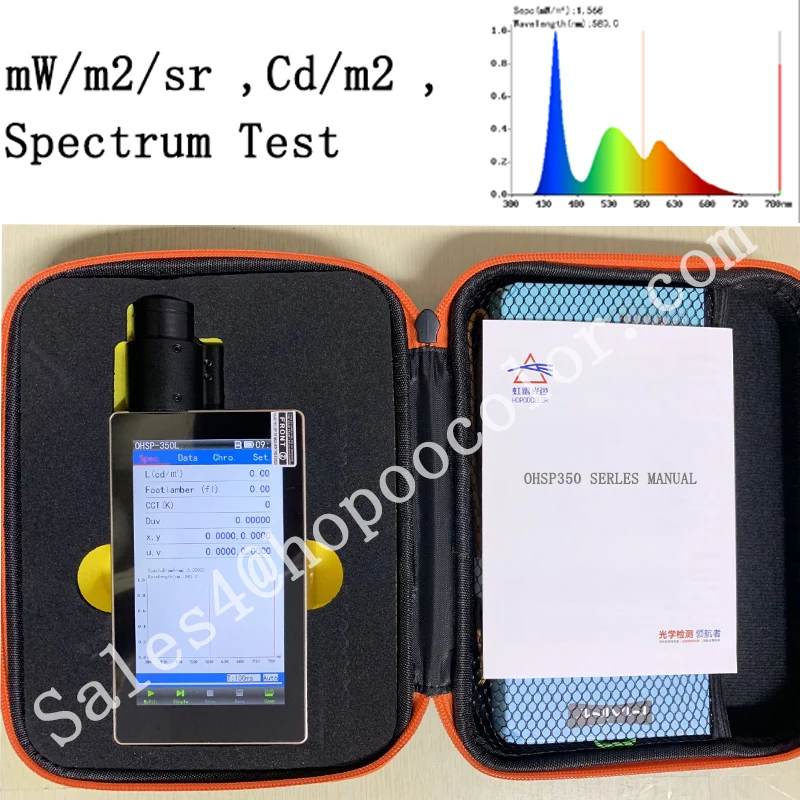 

OHSP350L Spectrometre Portable Luminance Meter Screen Calibrate
