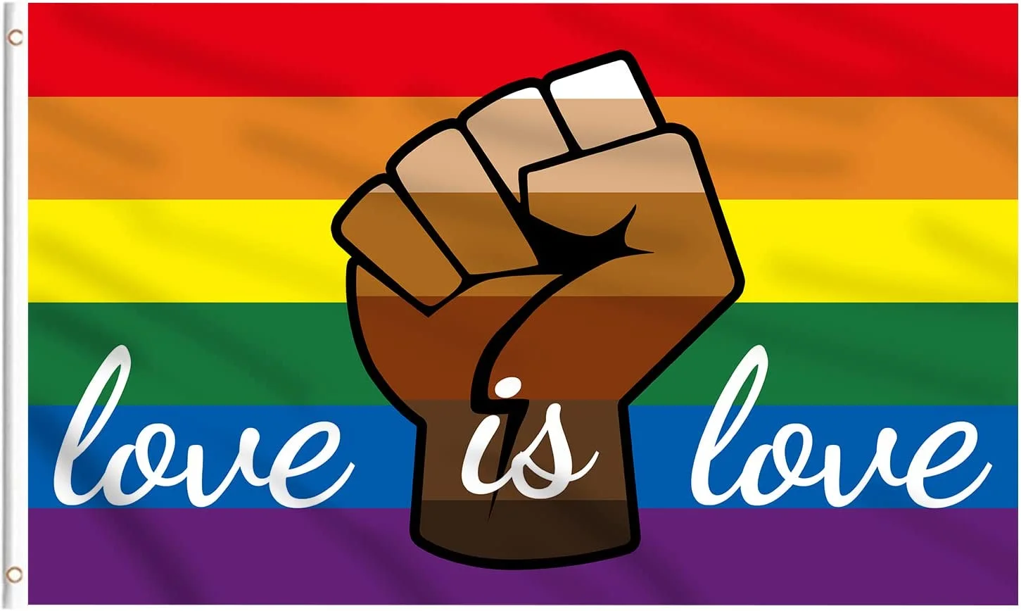 

Love is Love Flags 100% Polyester Rainbow Gay Pride Factory Outlet Promotion