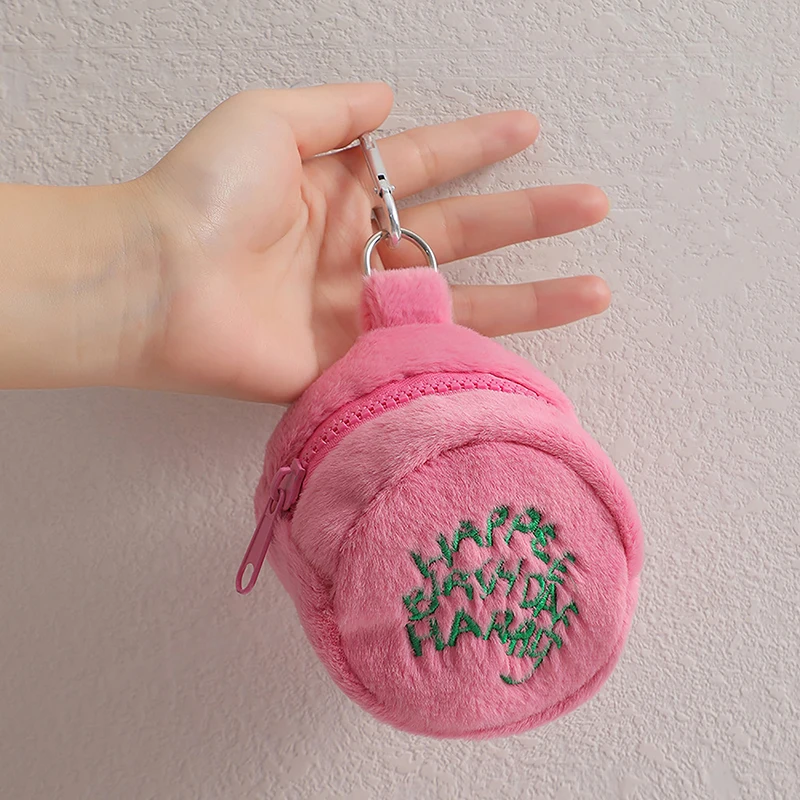Мини-кошелек Rose портативный кошелек для монет чехол хранения наушников плюшевый