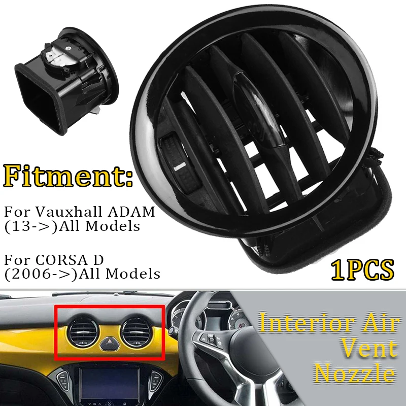 

1/2 шт., автомобильная решетка вентиляционного отверстия для Vauxhall Opel ADAM/CORSA D MK3