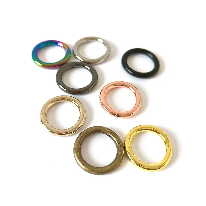 

50 Pieces/Lot 20mm Wholesale Metal O Ring Buckle Hardware For Bag Straps Belt Handbag Pet Dog Harness Sewing Garment Accessories