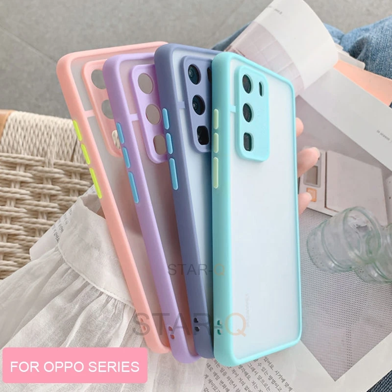 

Skin Feel Matte Silicone Hard Phone Case For Oppo Realme 7 5g 8 Realme7 Pro 6 6s A5 A9 2020 C11 C21 Cute Shockproof Back Cover