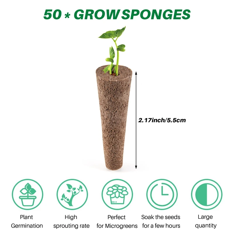 50 шт. сменные губки для гидропонных систем