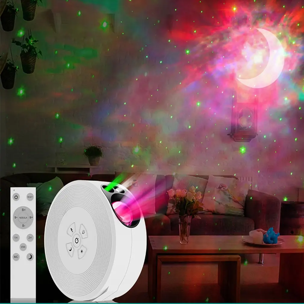 

2022 Projector Light LED Star Remote Control Colorful Galaxy Projectors Indoor Atmosphere Lamp Bedroom Decoration Children Gift